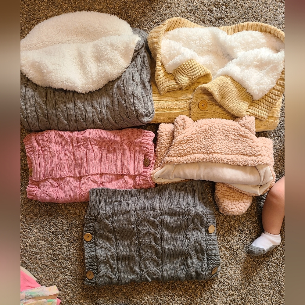 5 winter/fall/spring swaddles